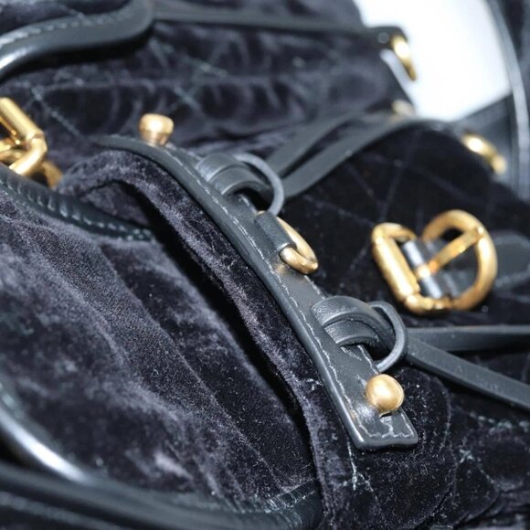 PRADA Quilted Backpack Velor Black Auth 73128AV - Picture 13 of 16